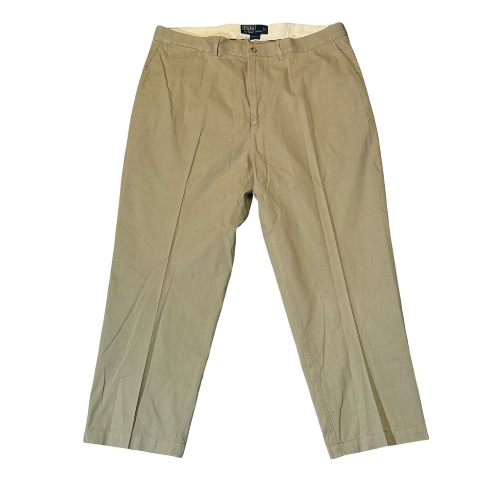 Polo Ralph Lauren mens 38x30 khaki tan cotton chino pants EUC